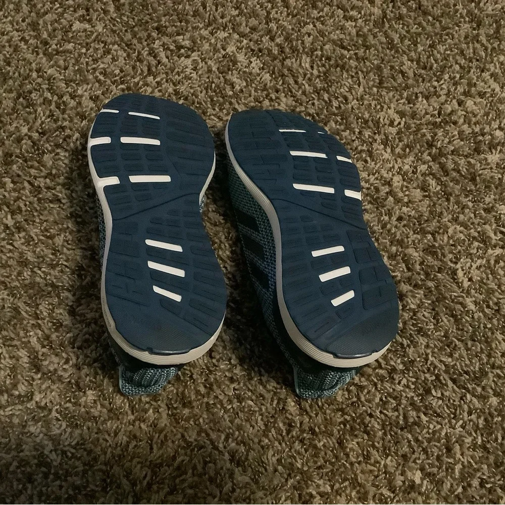 Adidas Running Shoe  Aqua/Dk Aqua Size 9 - Picture 2 of 5